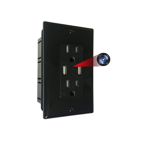 Spy Camera in US-Style USB Outlet  (Item No.2113-1)