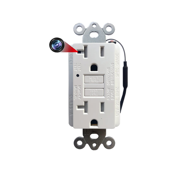 Spy Camera in US-Style GFCI Outlet (Item No.1111-1)